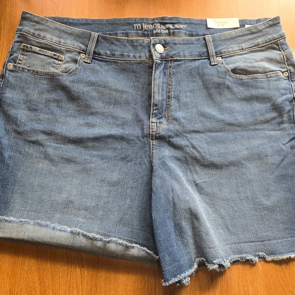 Plus Size Denim Mid-rise Maurices shorts